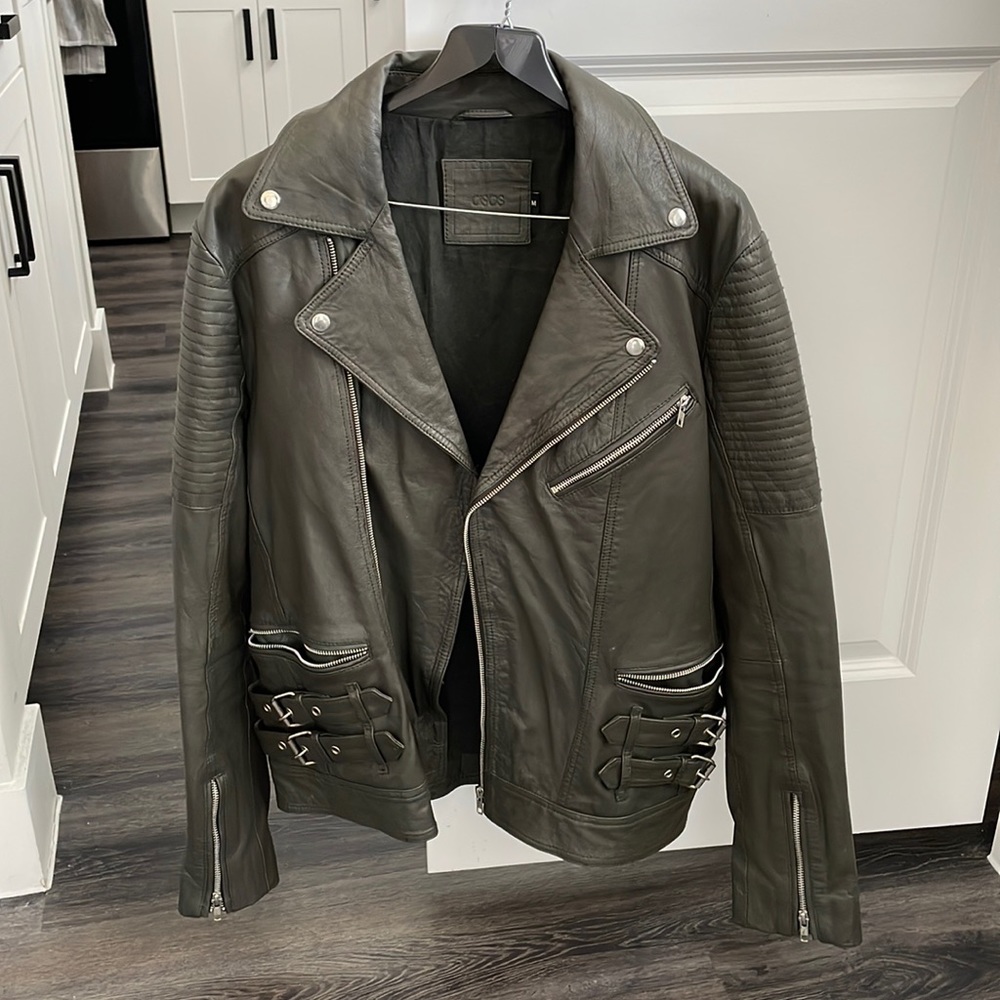 ASOS Mens Genuine Leather Jacket